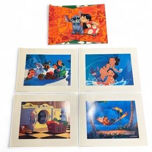 2002 Lilo and Stitch Lithograph Portfolio Set of 4